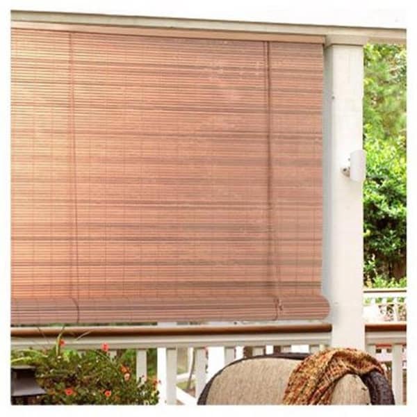 Lewis Hyman Lewis Hyman 249184 36 x 72 in. PVC Roll Up Blind; Woodgrain 249184 - main
